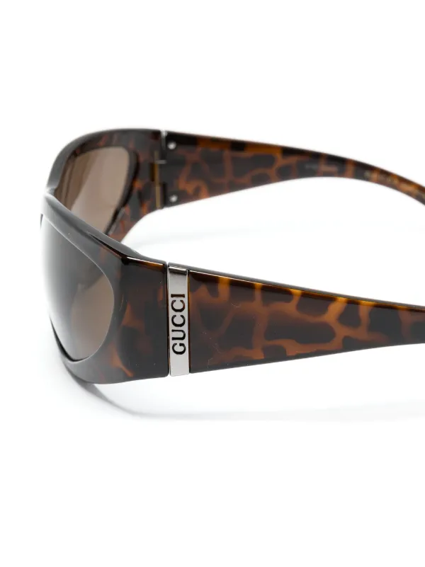 小物 GUCCI Sunglasses Brown Clear Frame Logo GUCCI Sunglasses Brown Clear Frame Logo Rectangular-frame