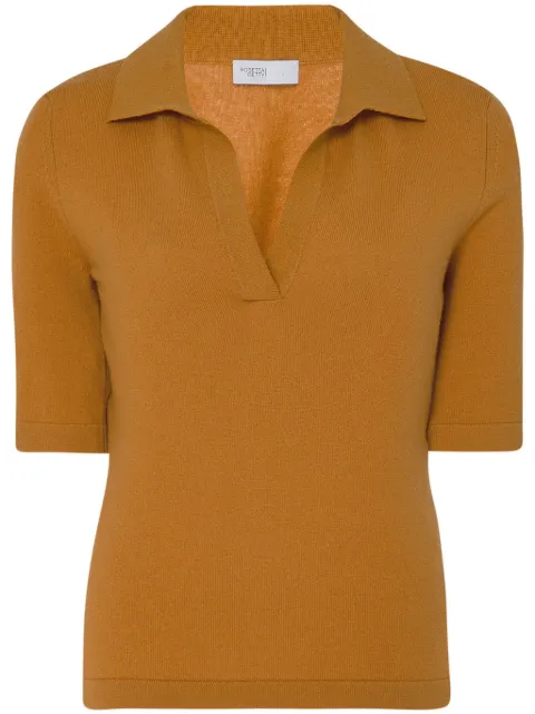 Rosetta Getty playera tipo polo de tejido flojo