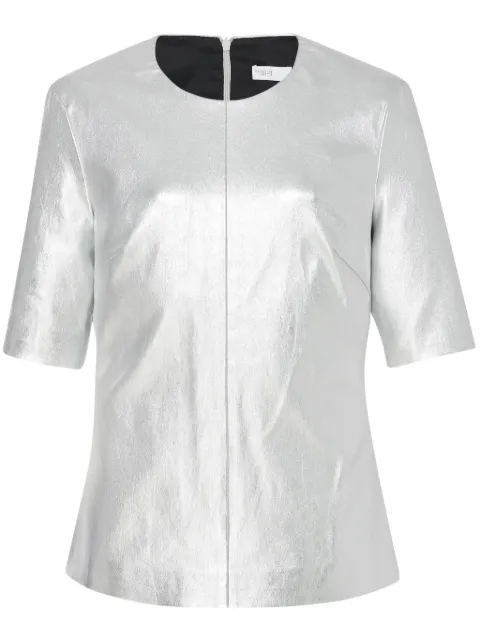 Rosetta Getty leather laminated T-shirt