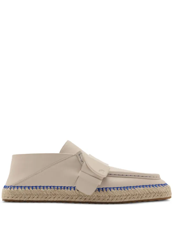 Burberry Leather Deck Espadrilles Neutrals FARFETCH CH