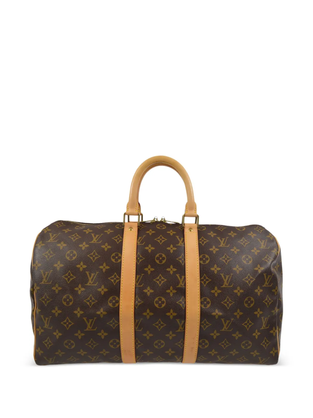 Pre-owned Louis Vuitton 2003 Keepall 45 Travel Bag In Brown