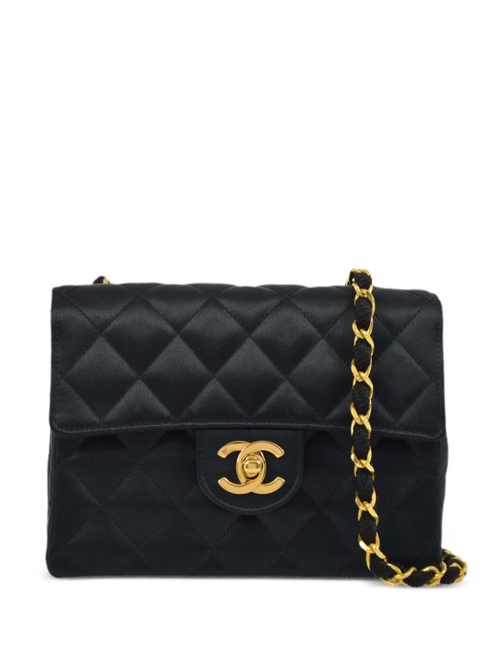 CHANEL Pre-Owned 1990 mini Classic Flap square shoulder bag – Black