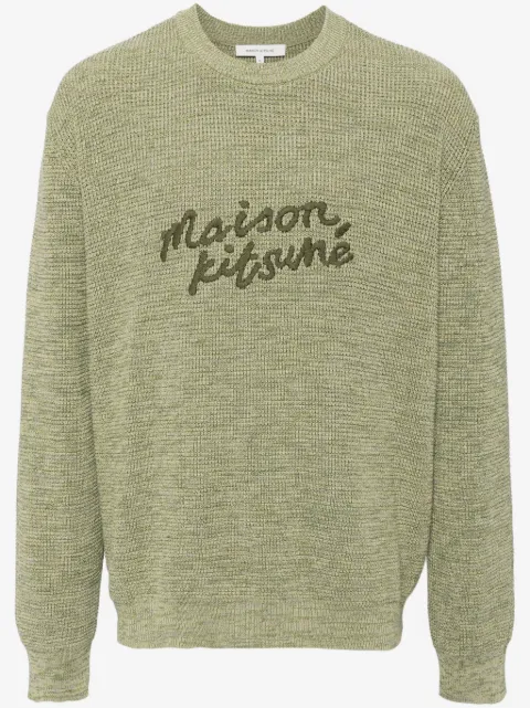 Maison Kitsuné suéter con logo bordado