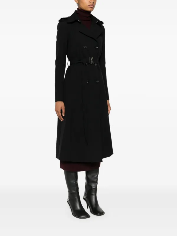 Patrizia Pepe double-breasted Trench Coat | Black | FARFETCH CA Patrizia Pepe double-breasted Trench Coat | Black | FARFETCH CA