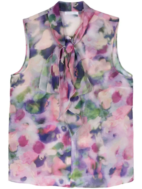 Patrizia Pepe printed georgette blouse