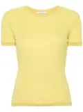 Patrizia Pepe lurex short-sleeved jumper - Yellow