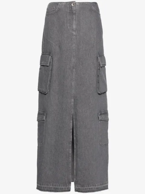Patrizia Pepe logo-plaque maxi skirt