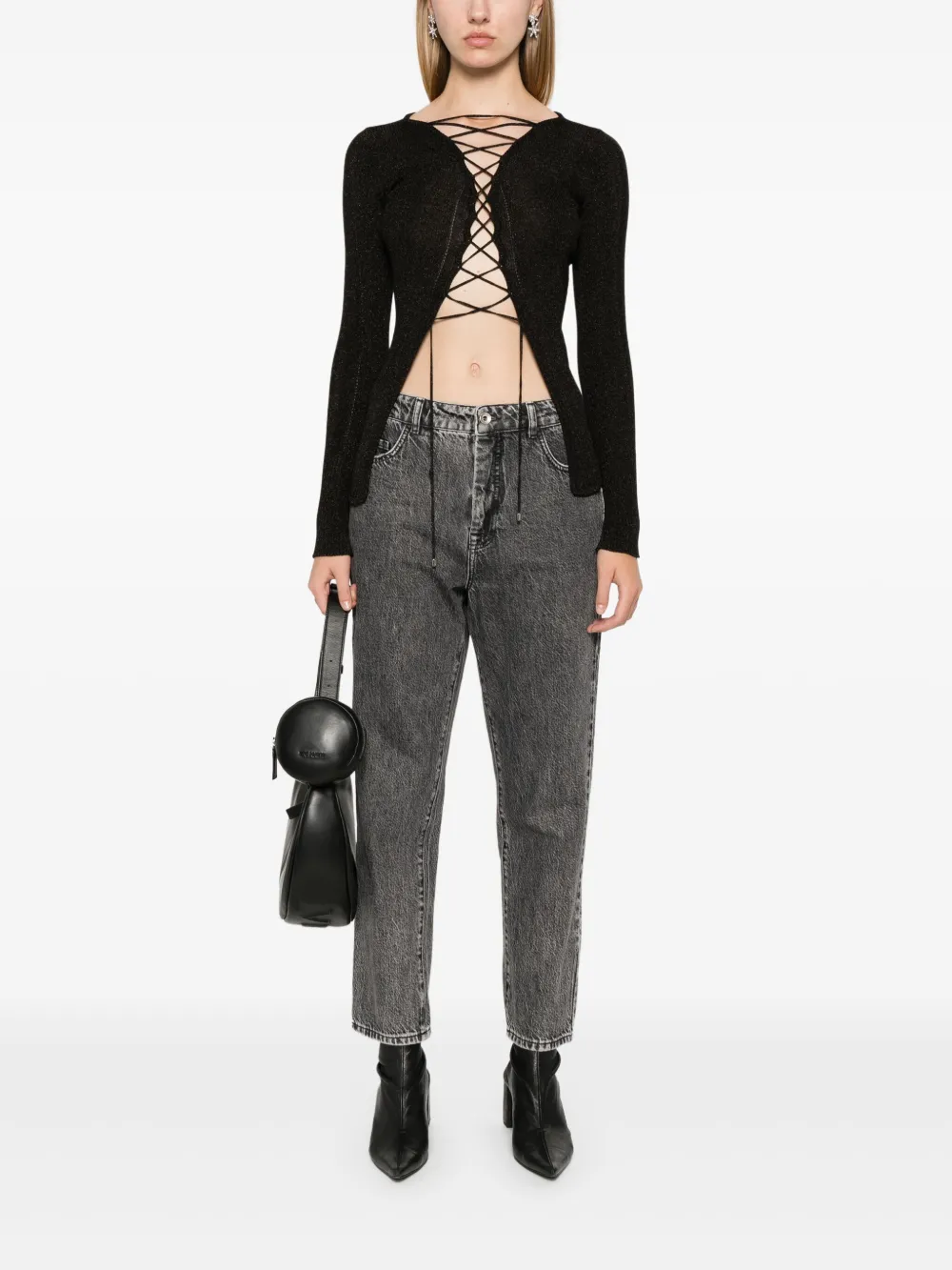 Patrizia Pepe High waist jeans - Grijs