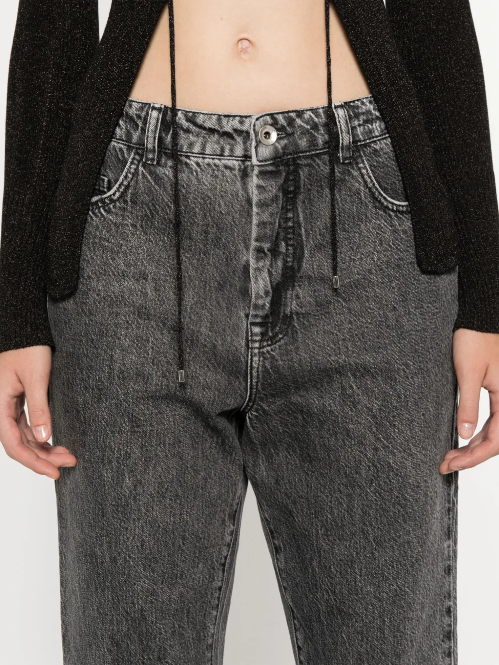 Patrizia Pepe High waist jeans Grijs