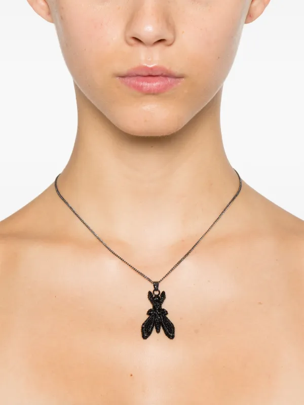 Patrizia Pepe Fly ラインストーン ネックレス | ブラック | FARFETCH JP