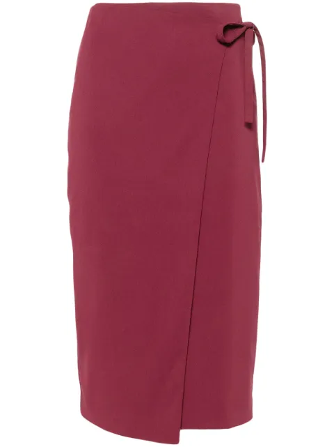 Patrizia Pepe wrap midi skirt