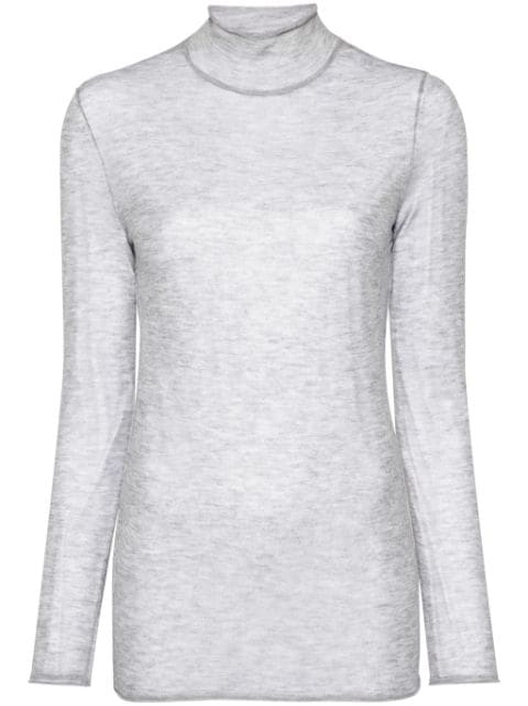 mélange fine-knit jumper