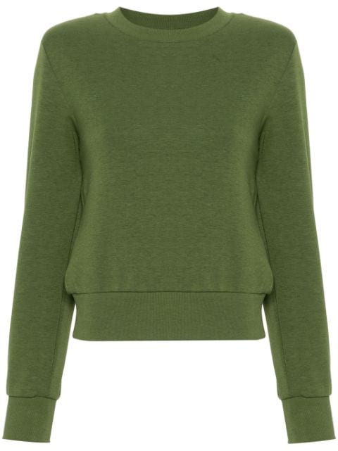 Patrizia Pepe shoulder-pads cotton sweatshirt