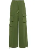 Patrizia Pepe drawstring-waist cargo track pants - Green