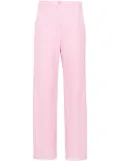 Patrizia Pepe pressed-crease straight trousers - Pink