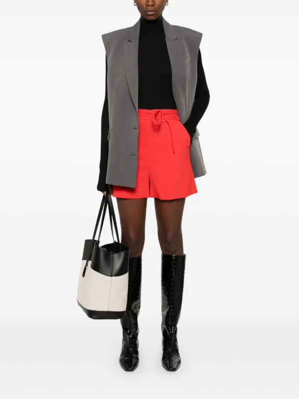 Patrizia Pepe Essential ショートパンツ | レッド | FARFETCH JP