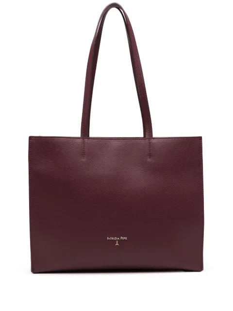Patrizia Pepe tote con efecto martillado