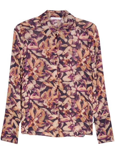 Patrizia Pepe floral crepe shirt