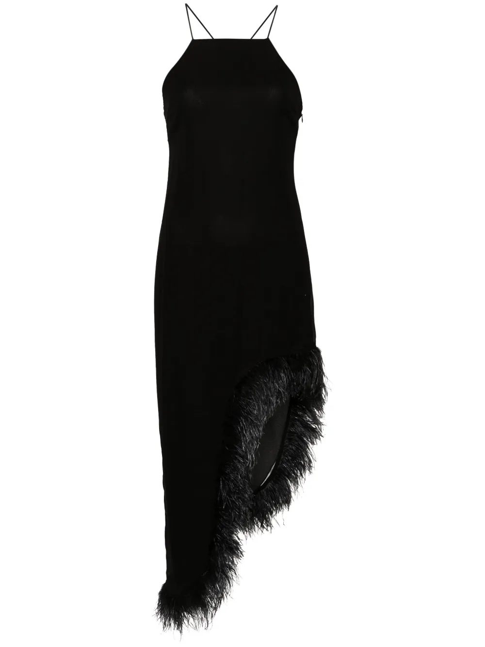 PATRIZIA PEPE LOGO-CHARM MIDI DRESS 