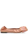 Lanvin bow-detail ballerina shoes - Pink
