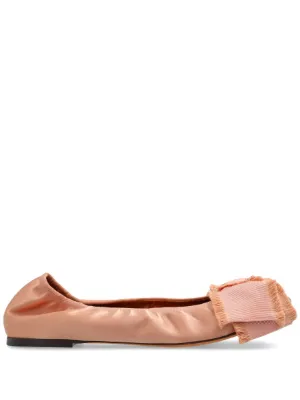 Lanvin レザー フラットシューズ | ピンク | FARFETCH JP