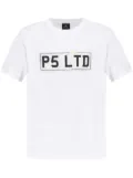 PS Paul Smith Number Plate-print cotton T-shirt - White