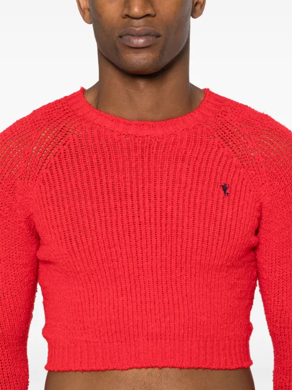 Doublet chunk-knit Cropped Jumper | Red | FARFETCH