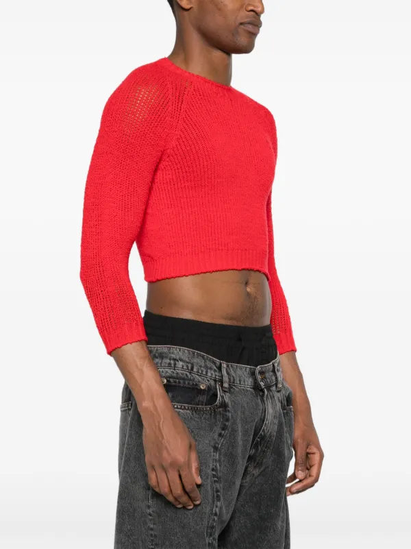 Doublet chunk-knit Cropped Jumper | Red | FARFETCH