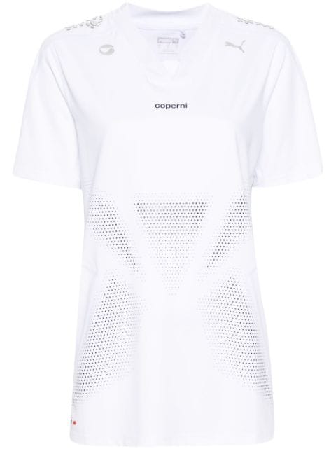 Coperni X Puma rubberised-logo T-shirt