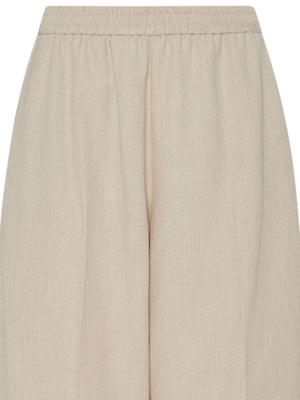 Shop Rosetta Getty Elasticated-waist Wide-leg Trousers In Neutrals