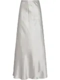 Rosetta Getty Satin skirt - Silver