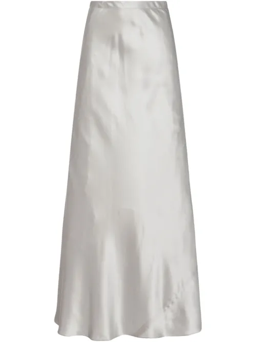 Rosetta Getty jupe Satin - Argent - Rosetta Getty - Modalova