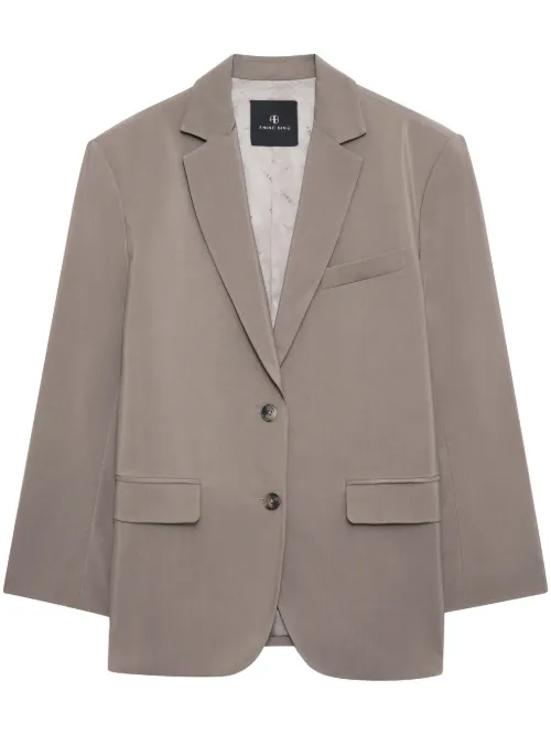Veste oversize Quinn à simple boutonnage - ANINE BING - Modalova