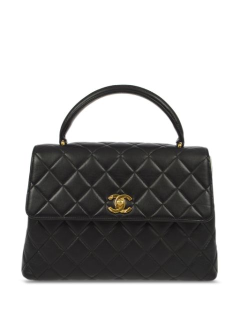 CHANEL 1997 CC turn-lock diamond-quilted handbag Women