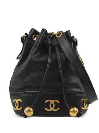 CHANEL Pre-Owned 1992 トリプル ココマーク バケットバッグ - Farfetch