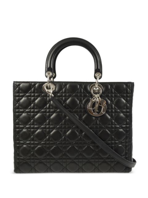 Christian Dior 2008 large Cannage Lady Dior two-way handbag Women