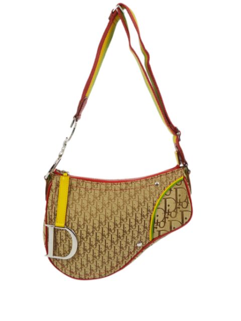 Affordable Christian Dior 2004 Rasta Oblique Saddle shoulder bag Women