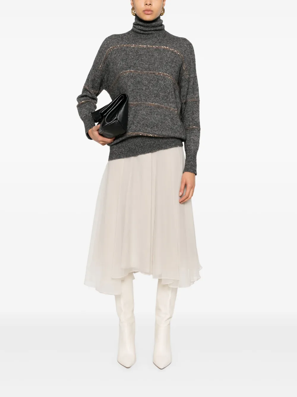 Brunello Cucinelli sequin-embellished knitted jumper | Knitted Sweaters | Image 2