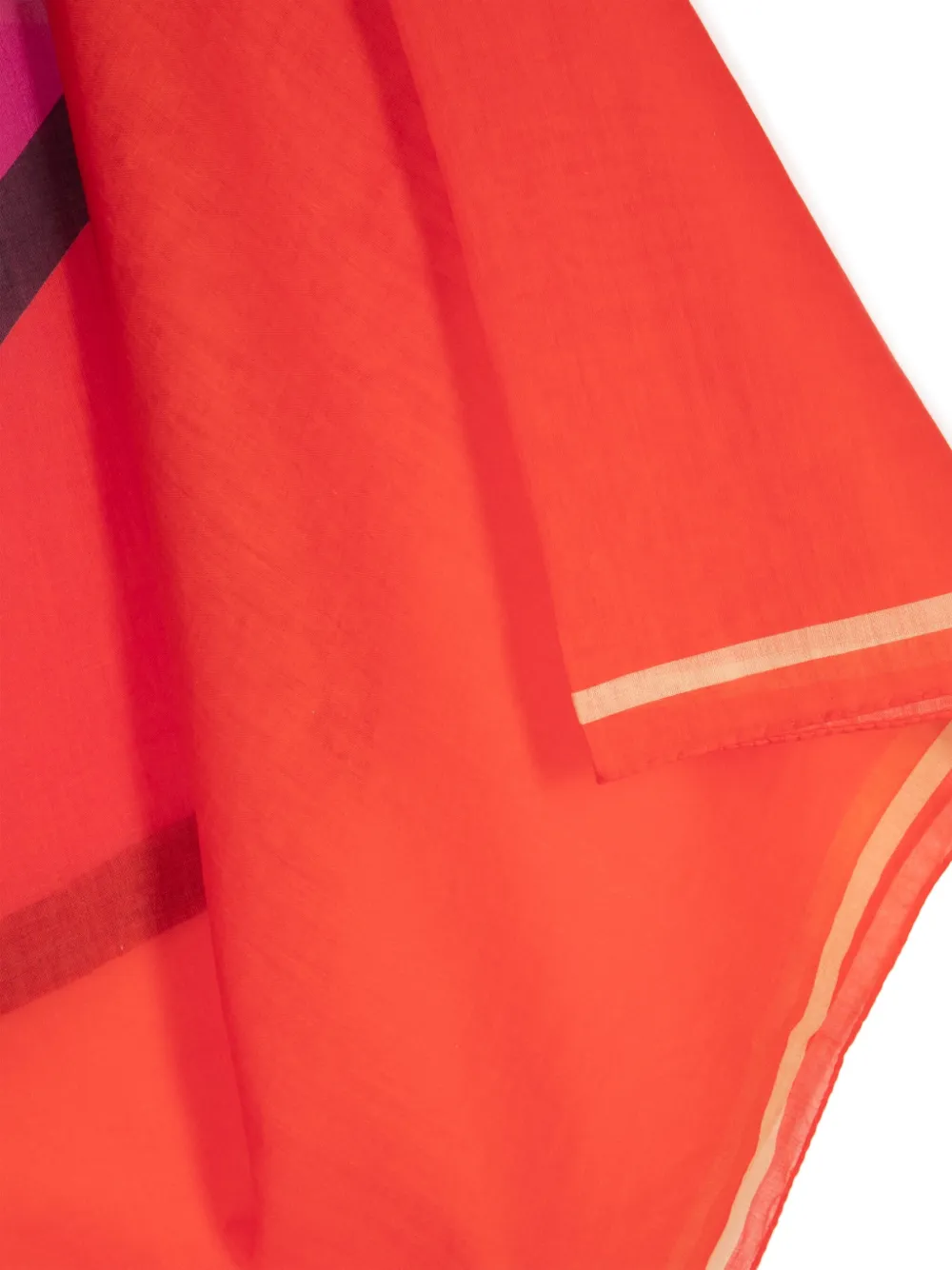 Maison Kitsuné Katoenen sjaal Oranje