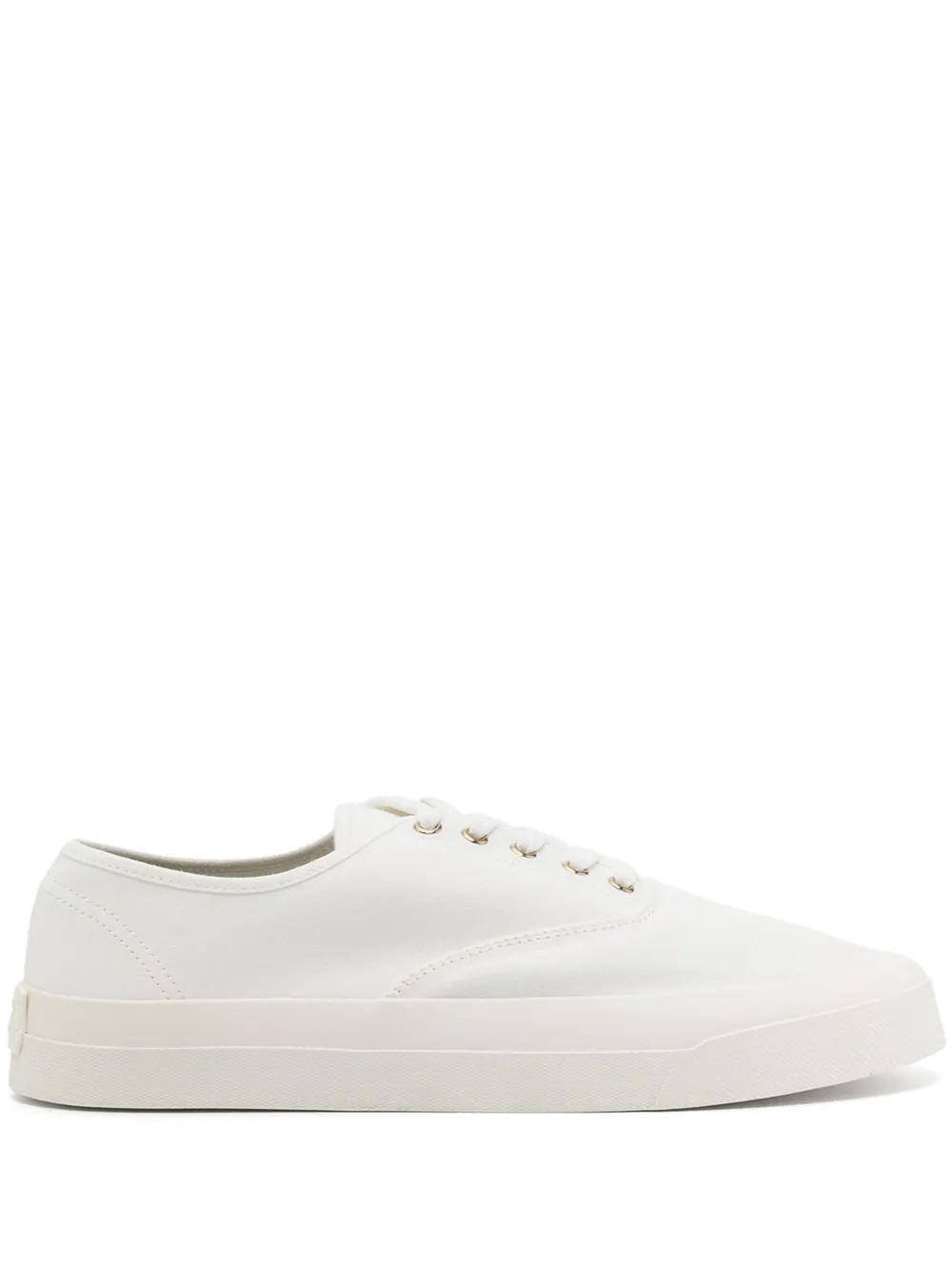 Maison Kitsune lace up Canvas Sneakers White FARFETCH AZ