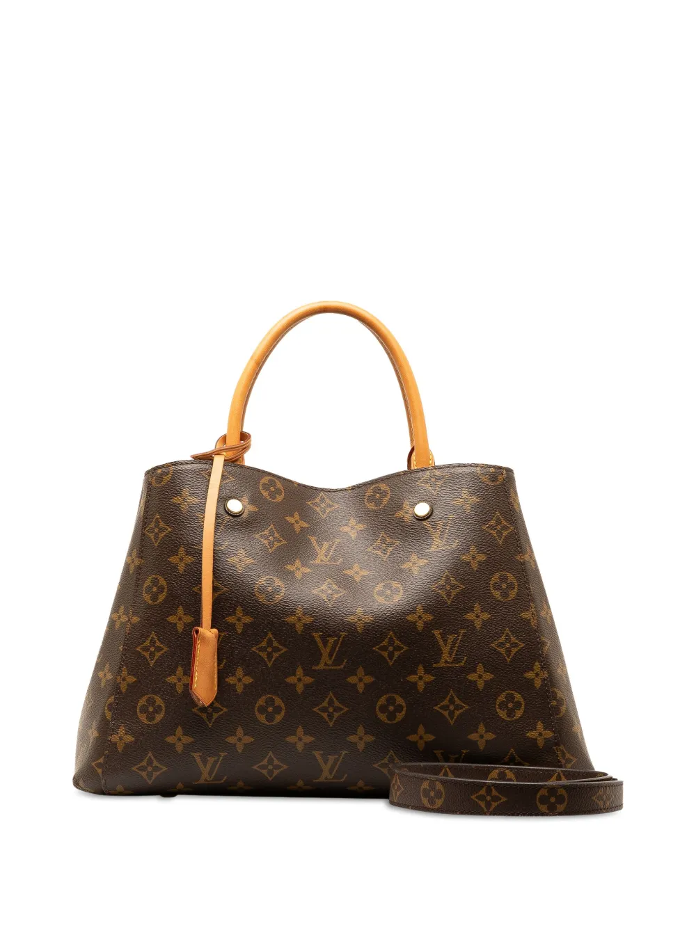 Louis Vuitton Pre Owned 2015 Monogram Montaigne MM Satchel Brown FARFETCH