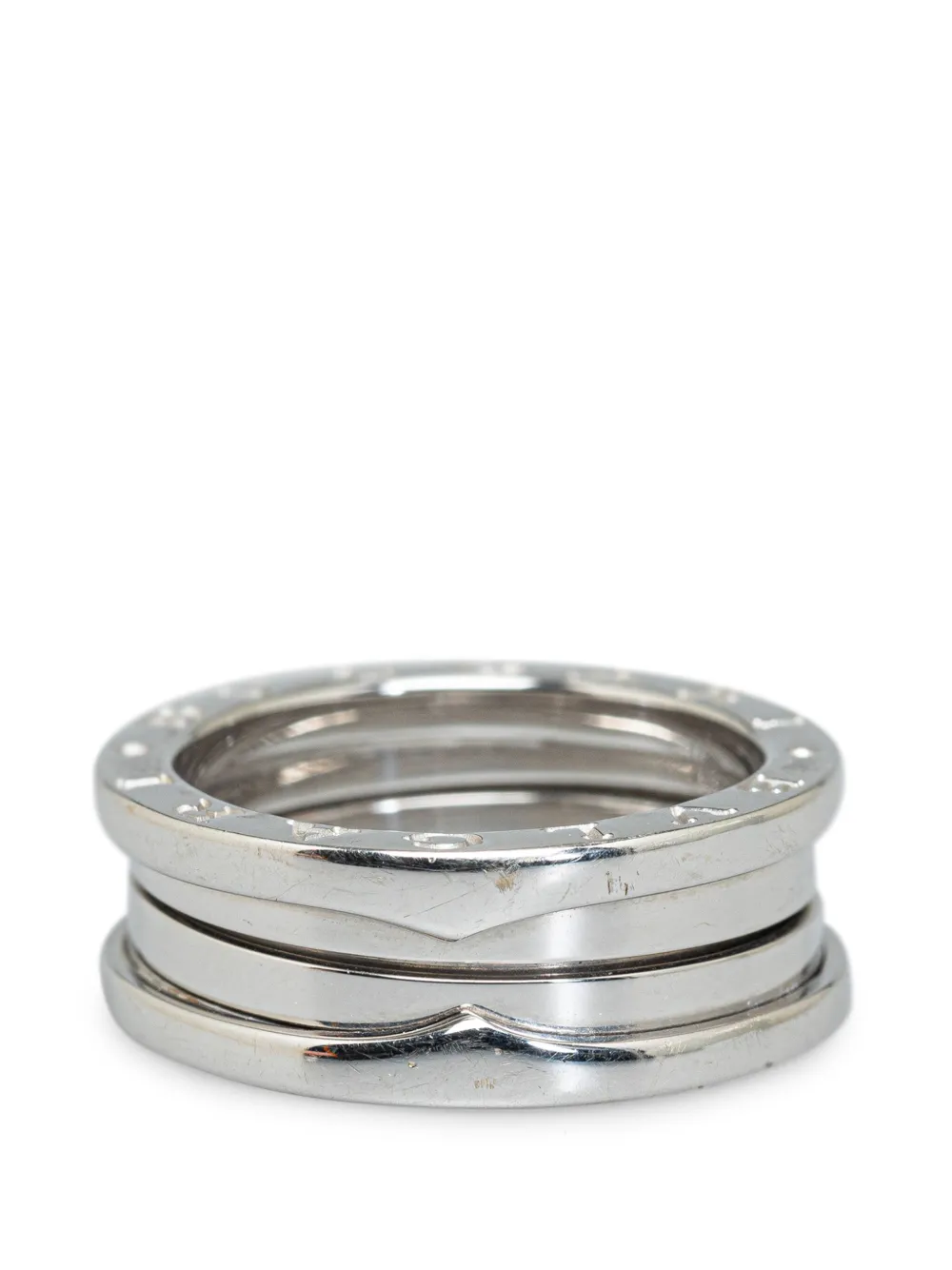 Bvlgari Pre-Owned 2000-2010 18K White Gold B.Zero1 Three Band ring - Zilver