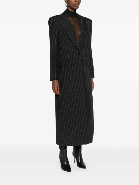 Patrizia Pepe pinstripe flannel maxi coat 8O0145A457 - 2