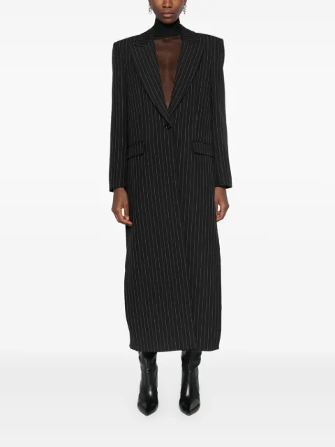 Patrizia Pepe pinstripe flannel maxi coat 8O0145A457 - 1