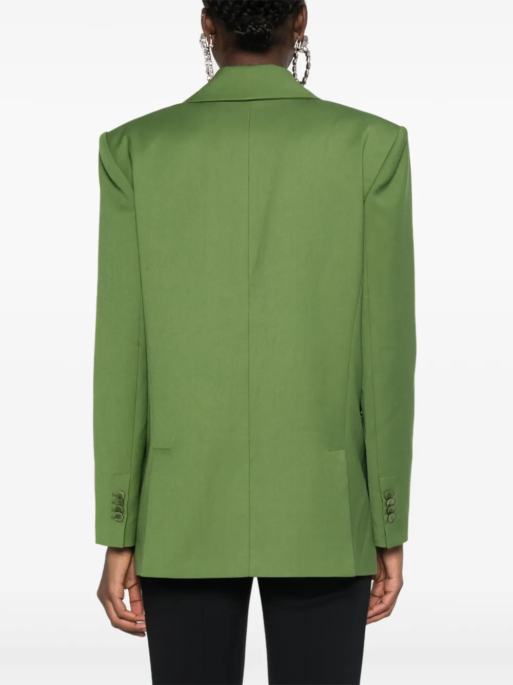 PATRIZIA PEPE BUTTON-UP FLANNEL BLAZER