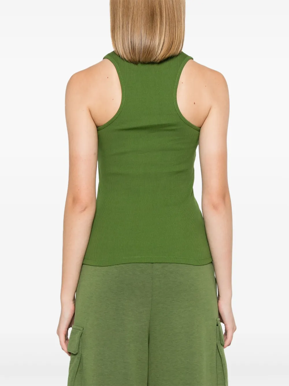 Patrizia Pepe Tanktop met geborduurd logo Groen