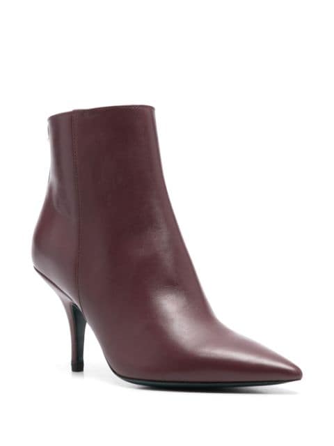 90mm leather ankle boots