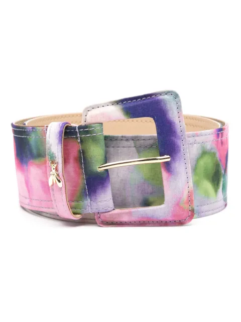 Patrizia Pepe watercolour-print buckled belt 8W8783A461FE83 - 0
