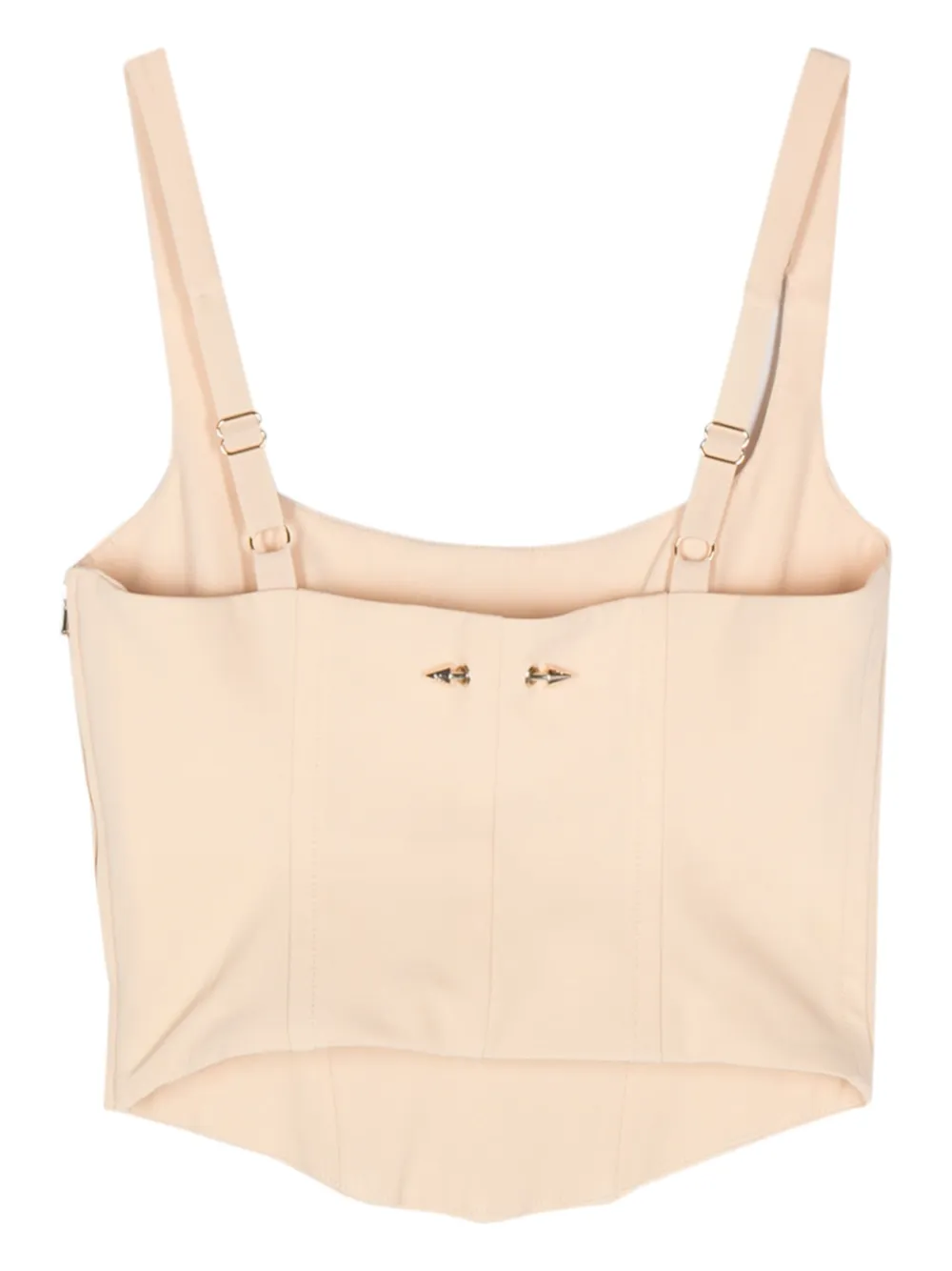 PATRIZIA PEPE CROPPED SPIKE-BAR CORSET