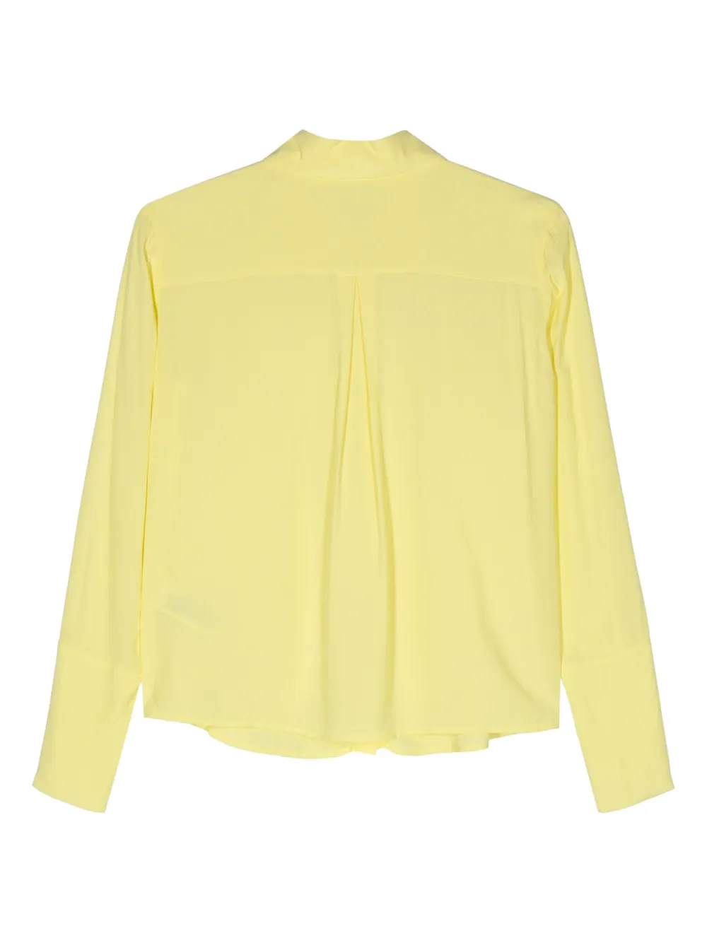 Patrizia Pepe crepe pleated shirt - Geel